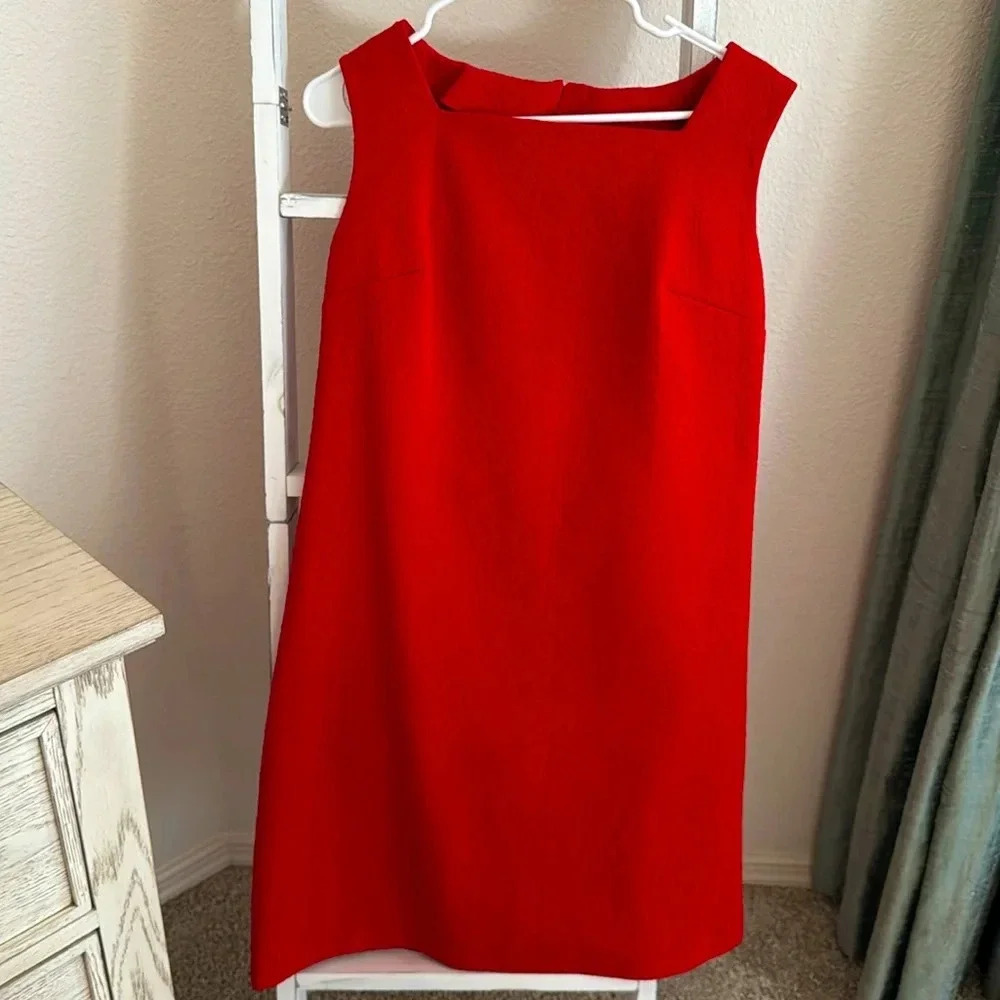 Vintage Red Holiday Handmade Dress GUC Size 6/Medium